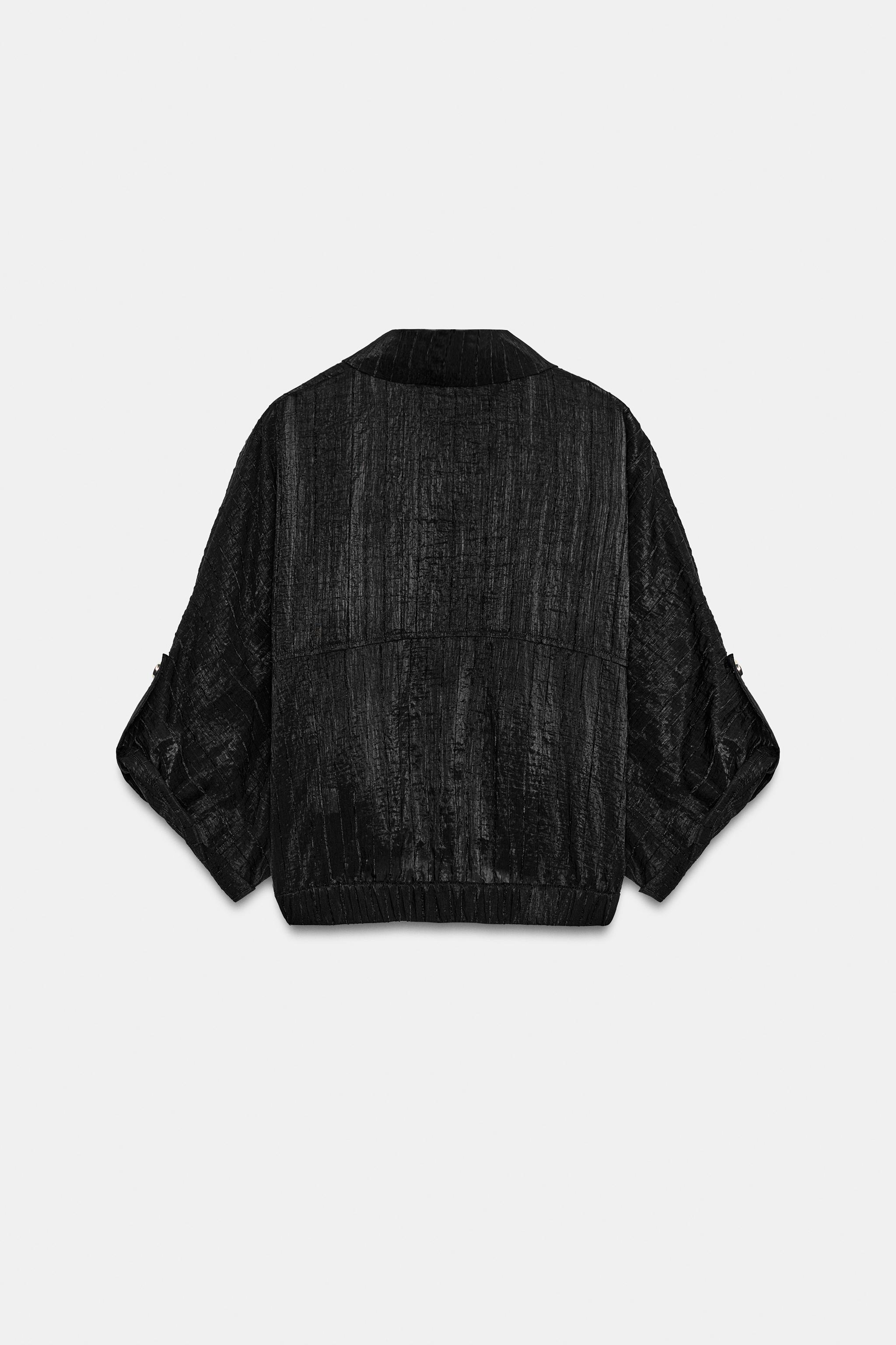 TABBED SLEEVE SAFARI BLOUSE